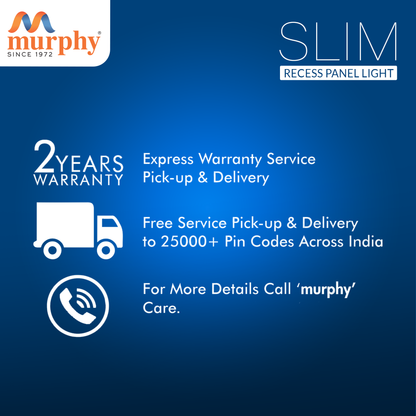 Murphy 9W Slim Round Recess Panel Light