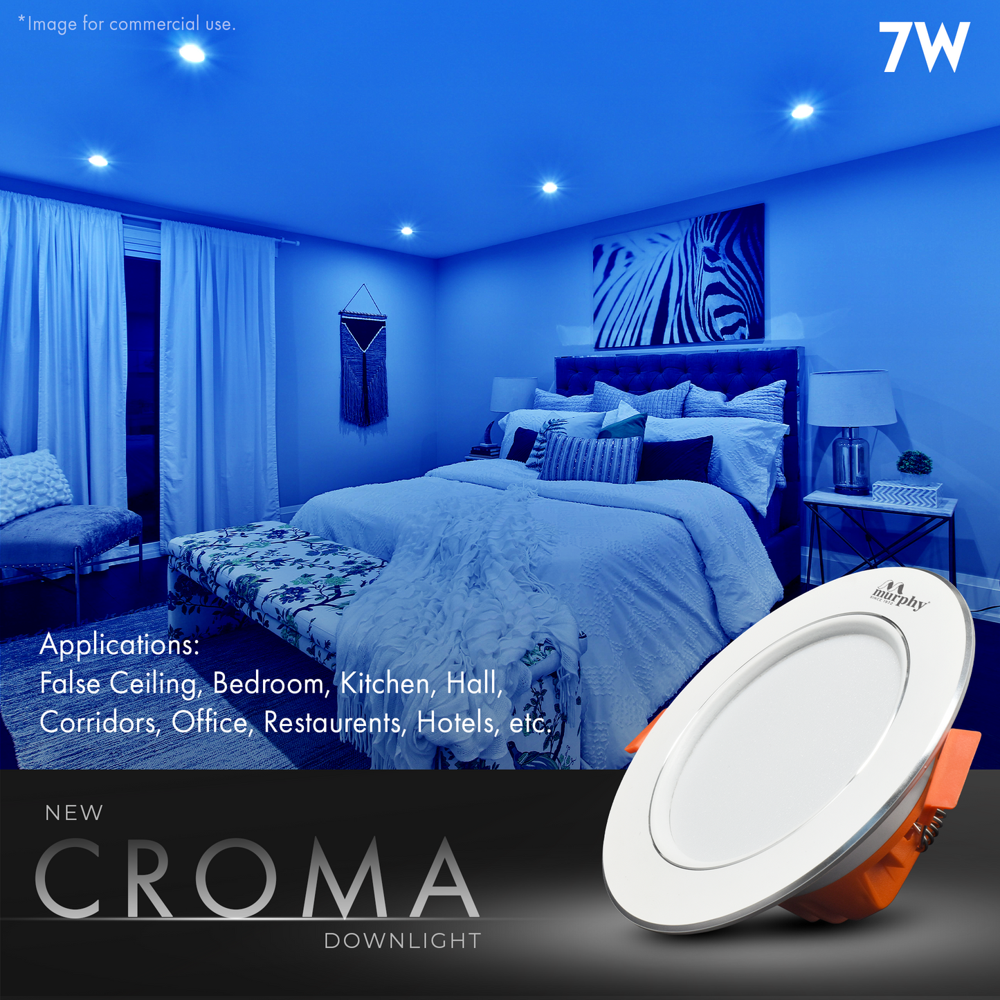 Murphy 7W Croma LED Concealed Box Down Light