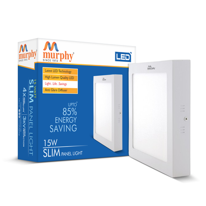Murphy 15W Slim Square Surface Panel Light