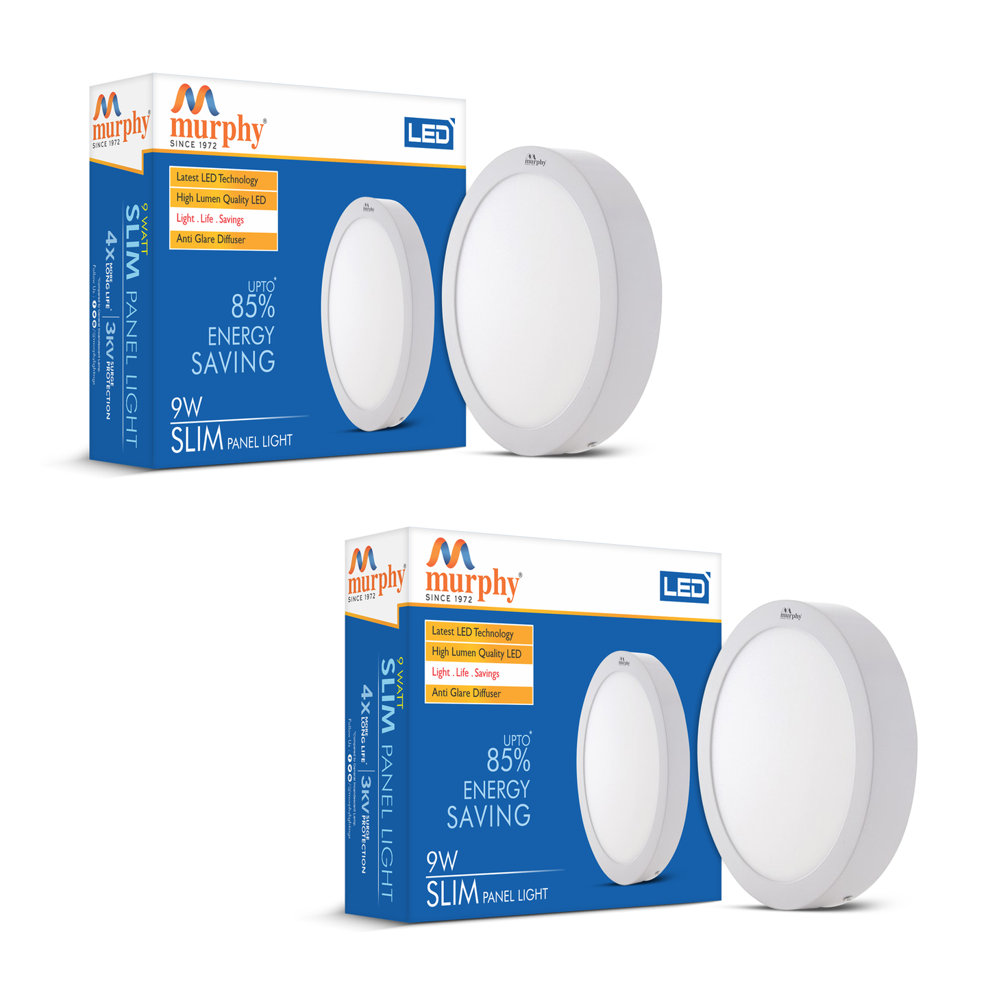 Murphy 9W Slim Round Surface Panel Light