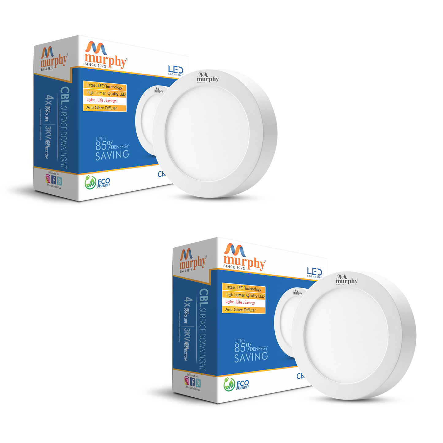 5W CBL Murphy 3-IN-1 Round Surface LED Down Light : CW/WW/NW