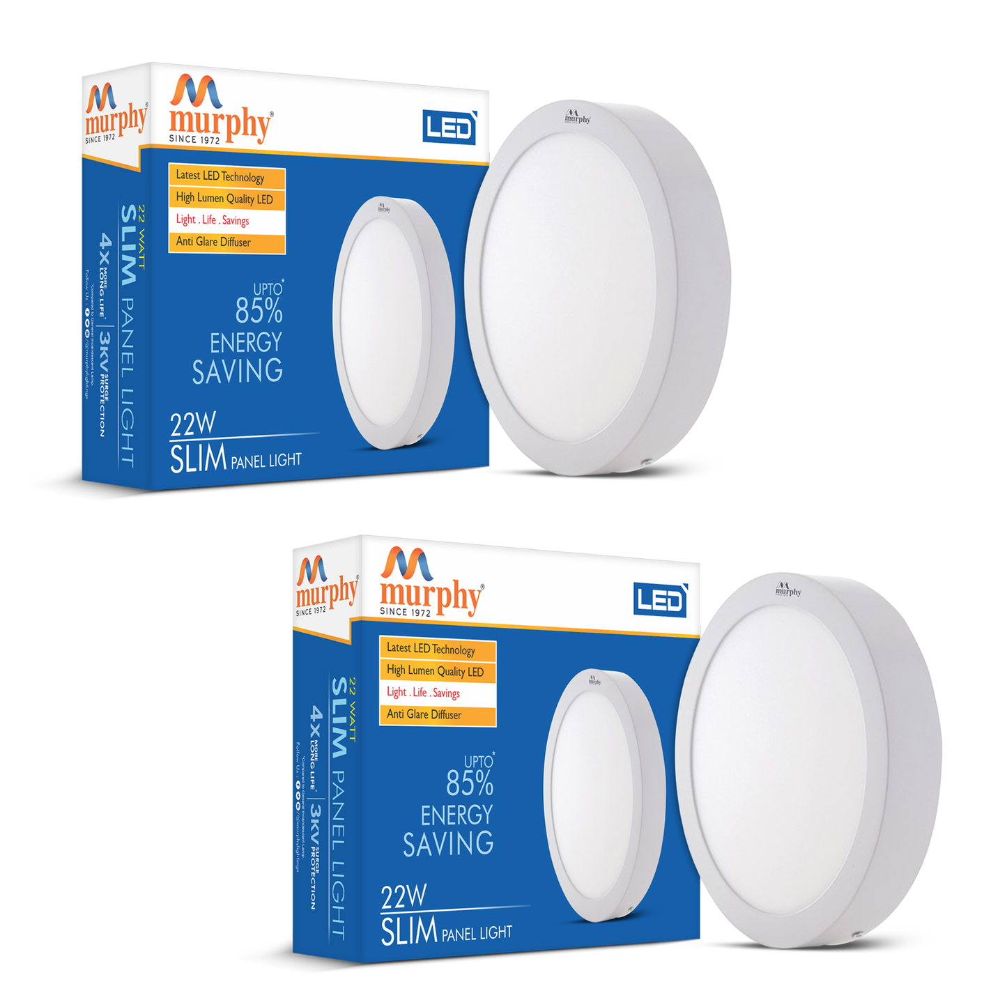 Murphy 22W Slim Round Surface Panel Light