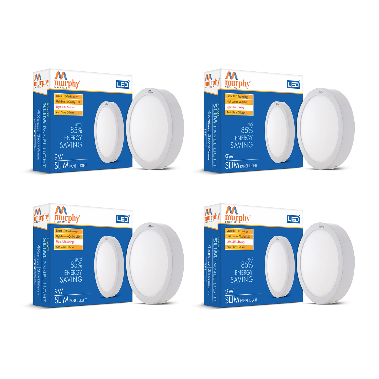 Murphy 9W Slim Round Surface Panel Light