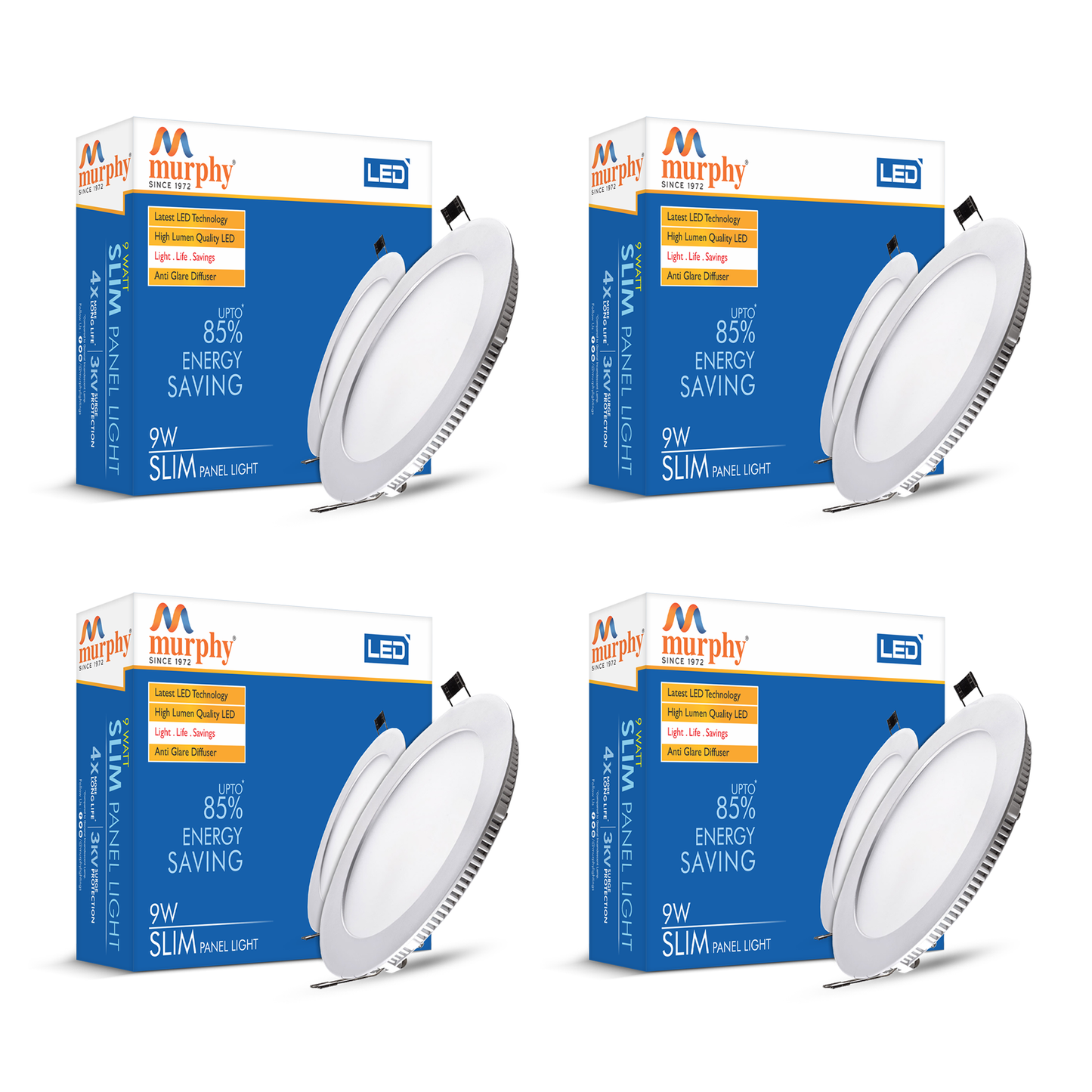 Murphy 9W Slim Round Recess Panel Light