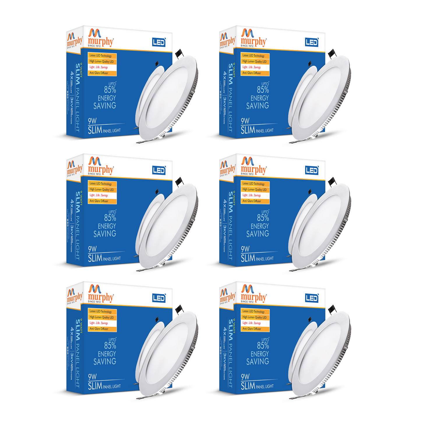 Murphy 9W Slim Round Recess Panel Light