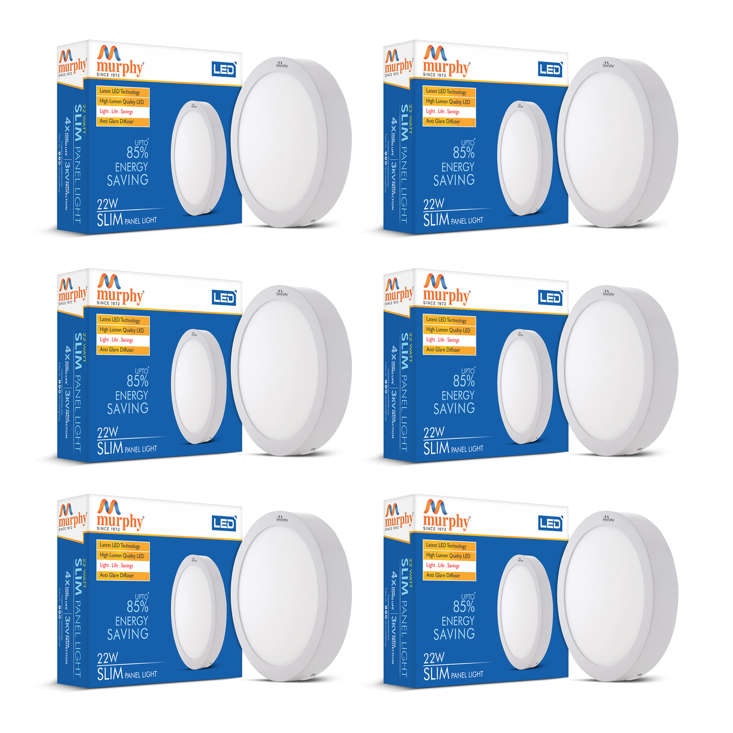 Murphy 22W Slim Round Surface Panel Light