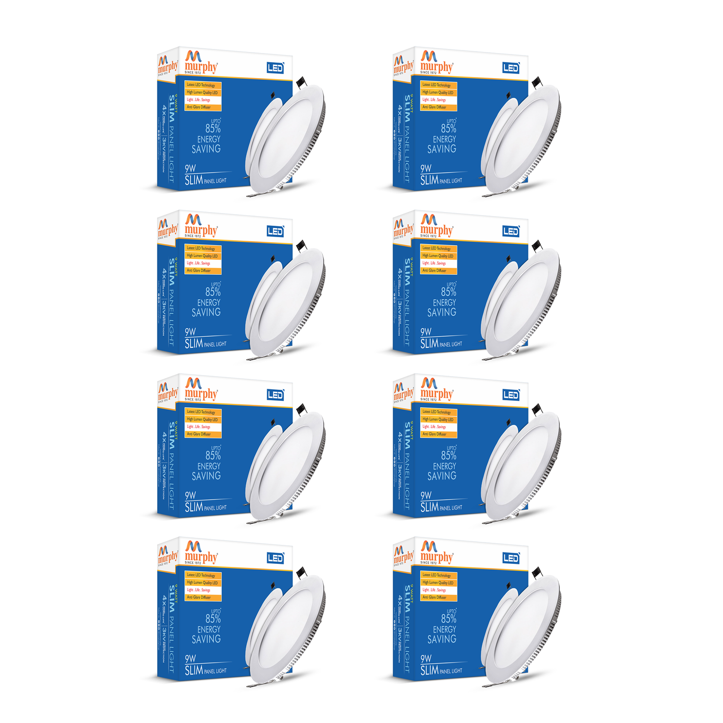 Murphy 9W Slim Round Recess Panel Light