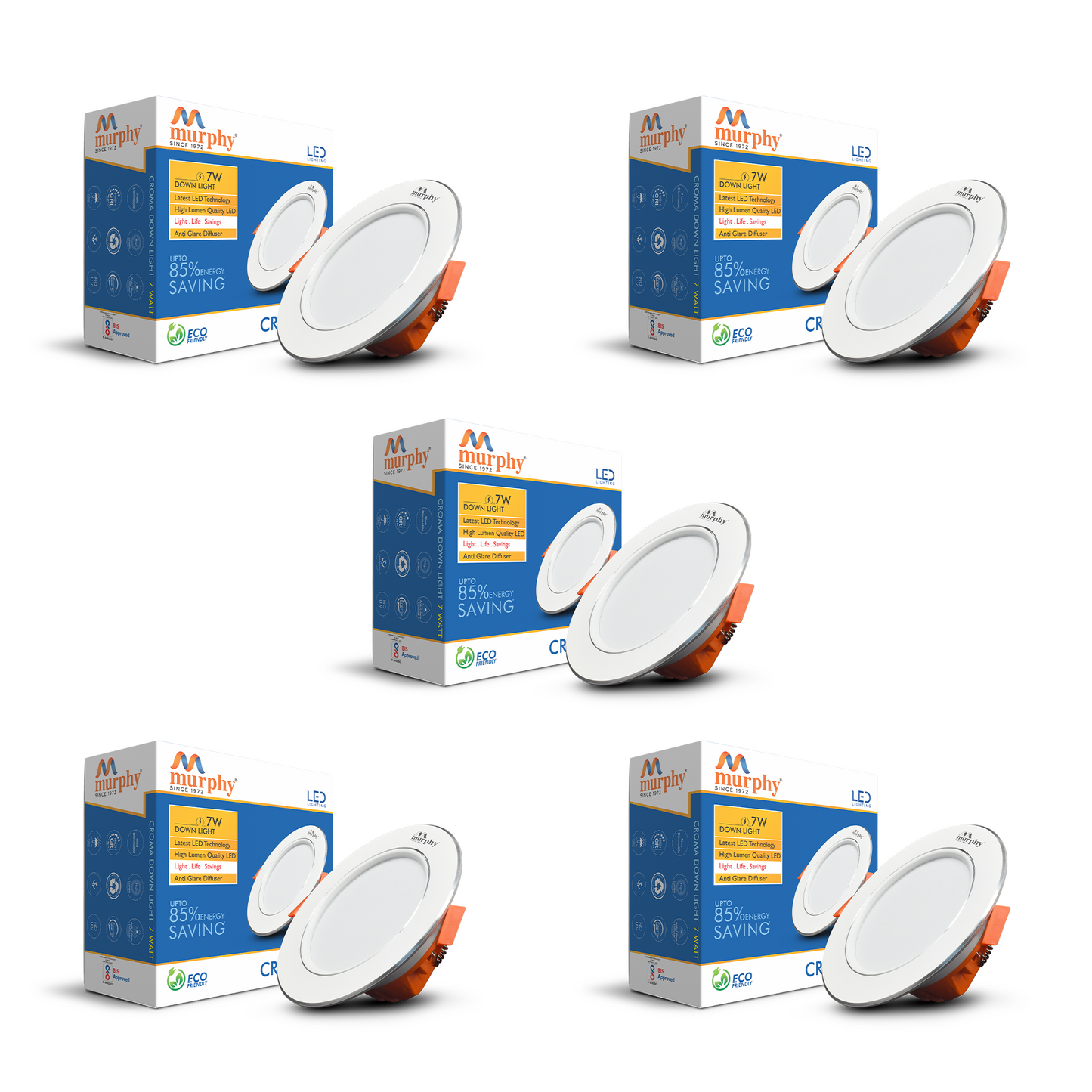 Murphy 7W Croma LED Concealed Box Down Light