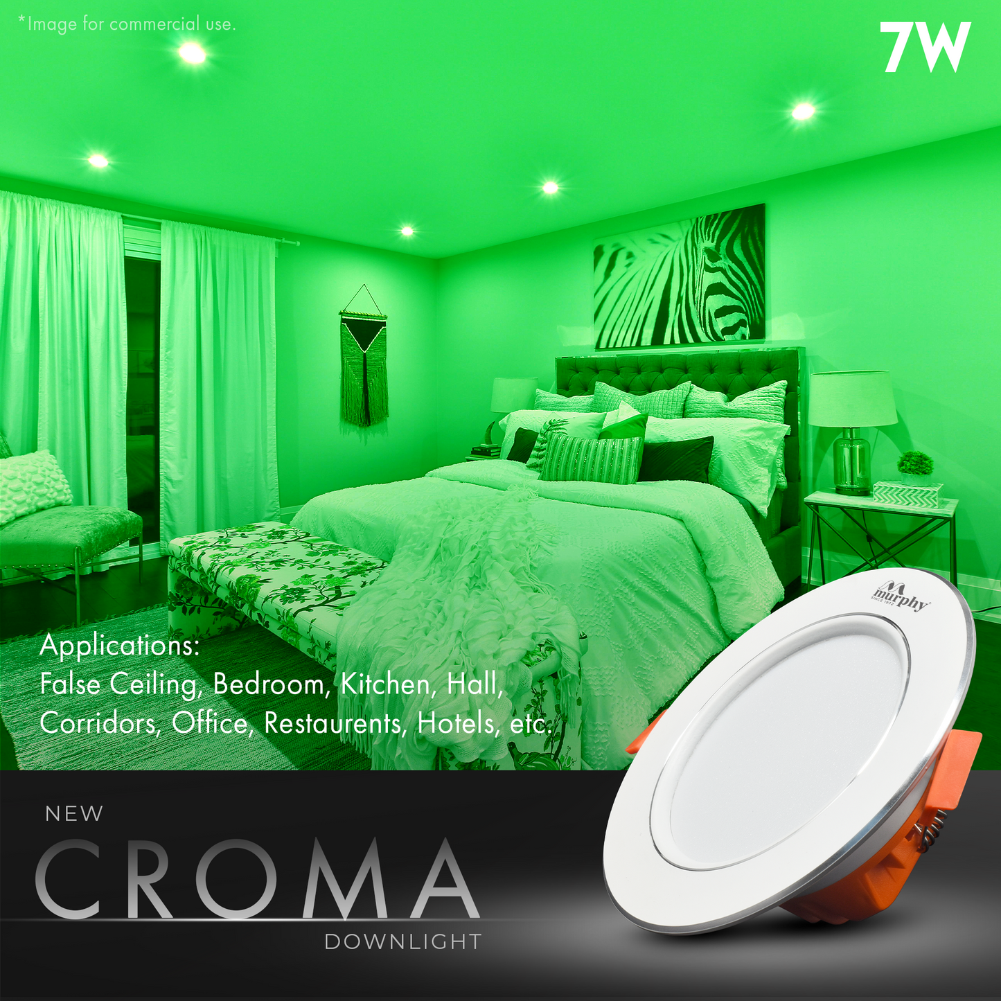 Murphy 7W Croma LED Concealed Box Down Light